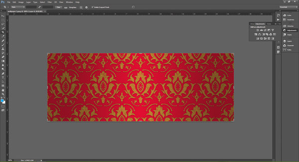 Wallpaper image in Adobe Photoshop